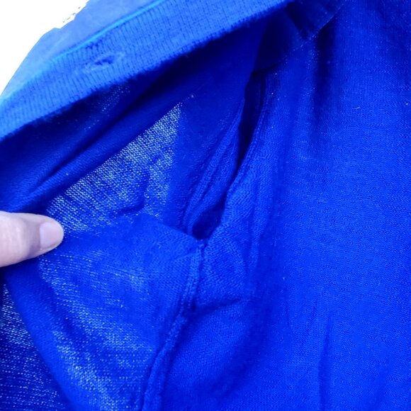 Diane Freis 80s Blue Purple Cardigan with Rhinestones L  XL  Volup Vintage NWOT - Picture 12 of 15